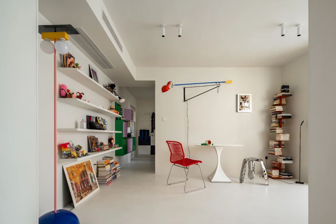 氧气空间 · 孟菲斯艺术元素注入现代独居女孩空间丨中国北京丨安之见舍空间设计事务所-7