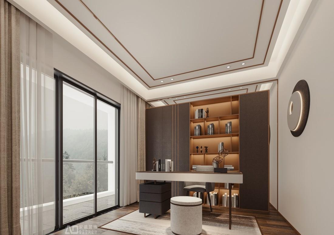 五龙山蓝山别墅轻奢空间设计-18
