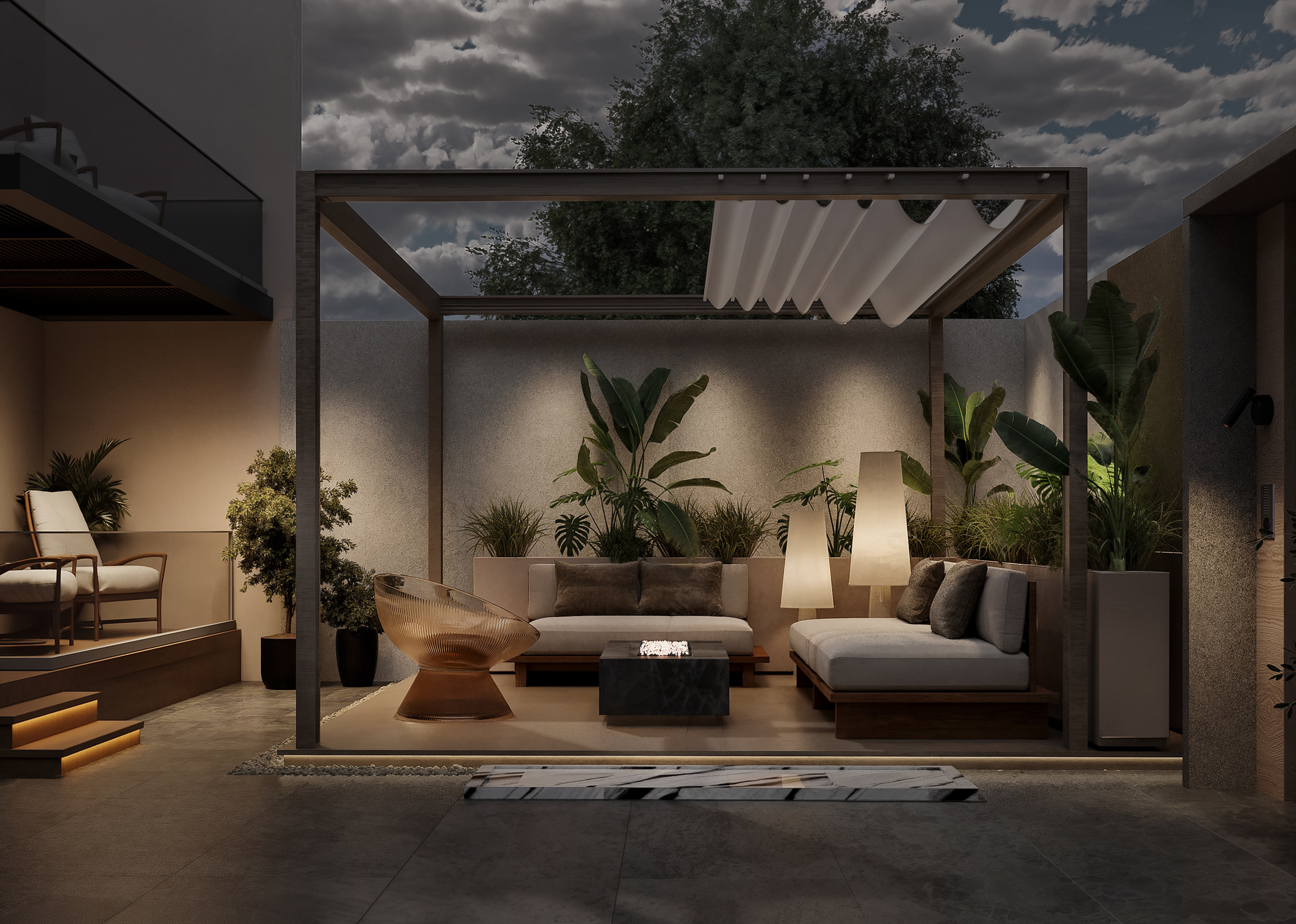 GARDEN VILLA  别墅花园设计丨MARYAN AHMED DESIGNS-14