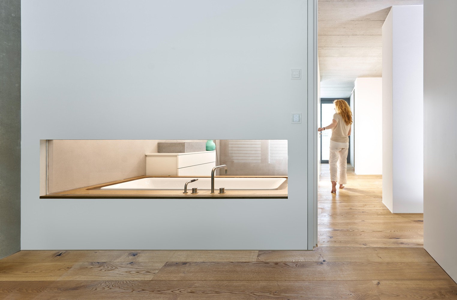 混凝土与木匠家具的完美融合-26