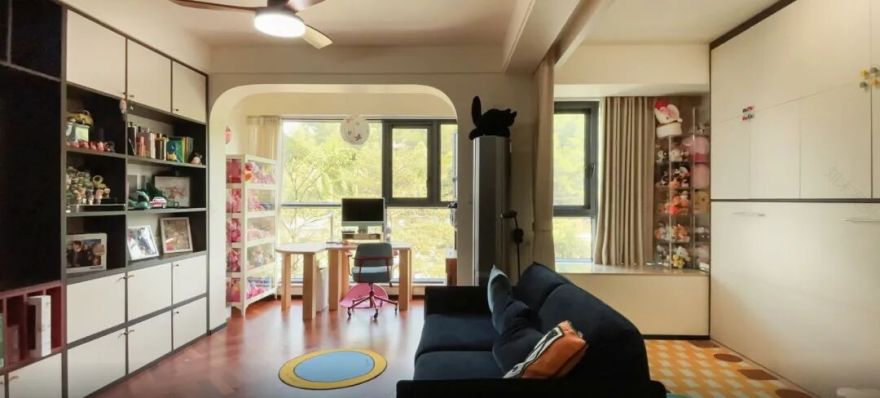 爆改80㎡中古风小家,两个人住好舒服,超干净温馨的小户型!-95