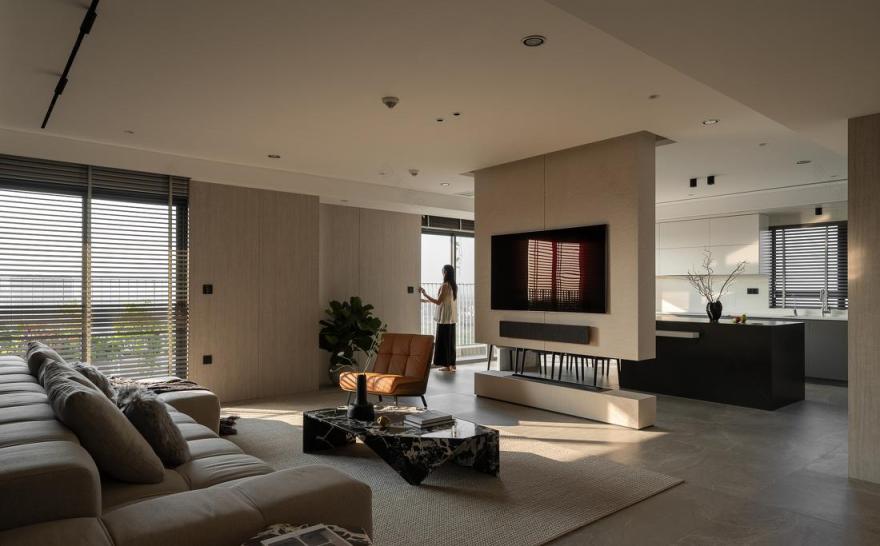 现代轻奢风新房装修项目-8