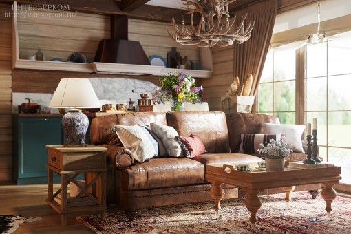 列宁格勒州尤基村猎人别墅室内设计项目-11