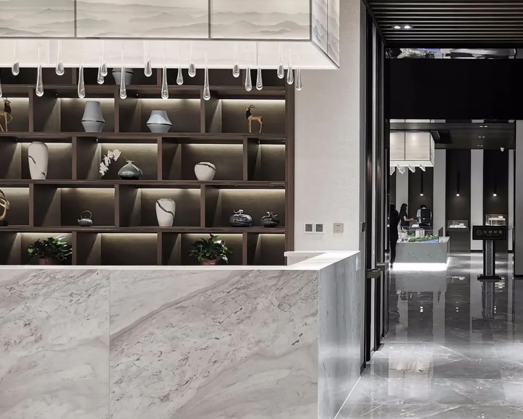 宝德熙园售楼处 | 高级灰++ 爵士白,自然优美意境的呈现-21