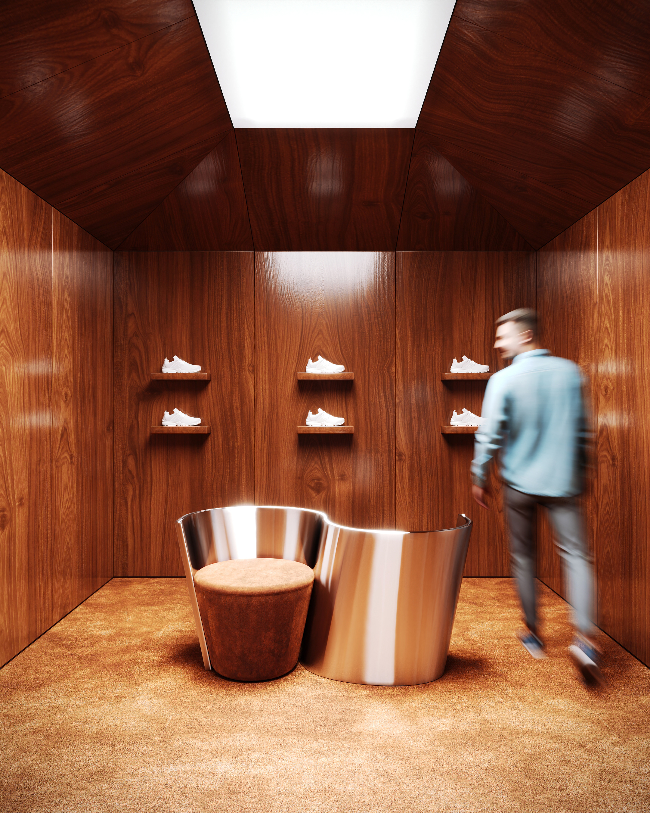 SNEAKERS STORE CONCEPT（运动鞋概念店）丨Cascade Bureau,Lana Simonian-12