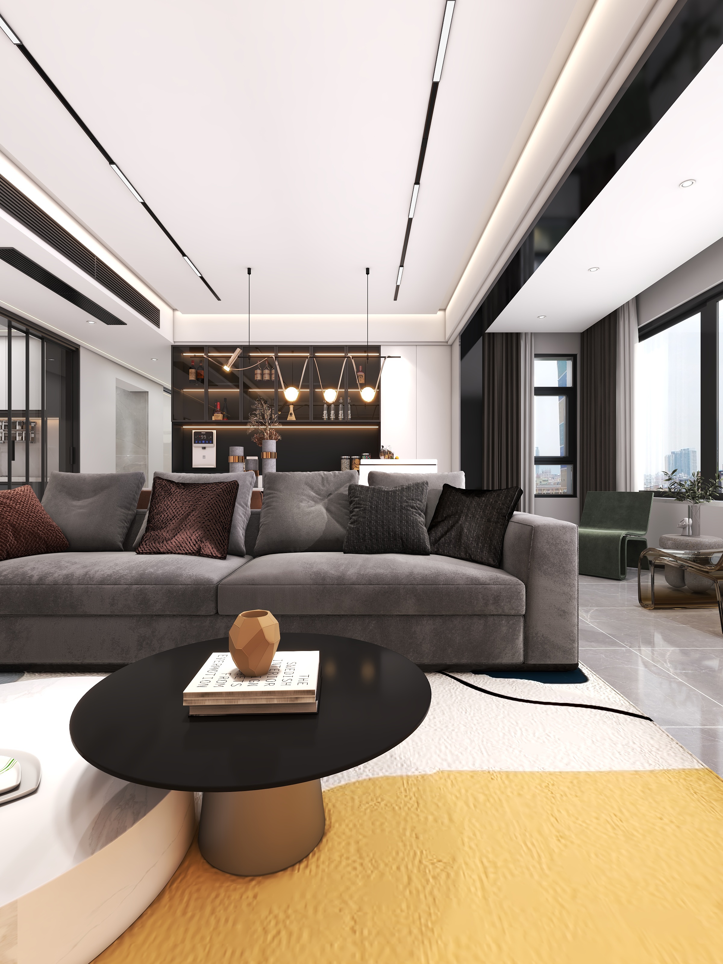 四川成都华府悦璟（114平方现代简约三居室）-1