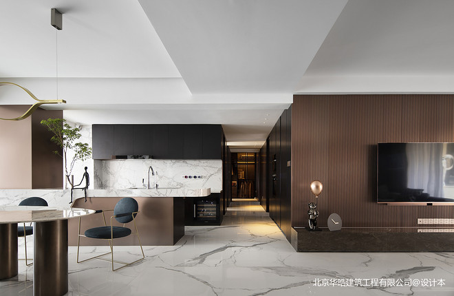 60万元四居及以上168平米装修案例-29