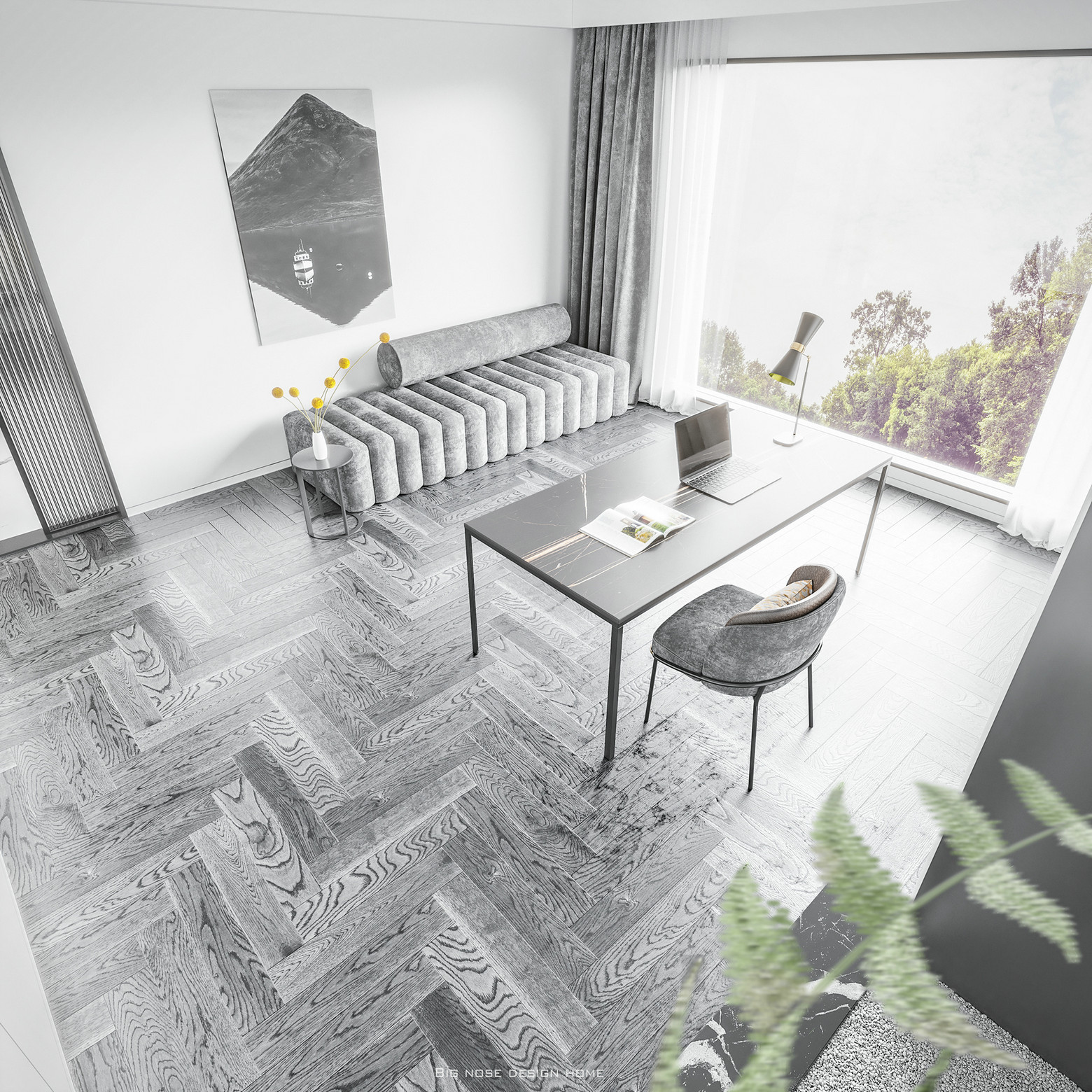 Big nose设计 现代写意别墅-25