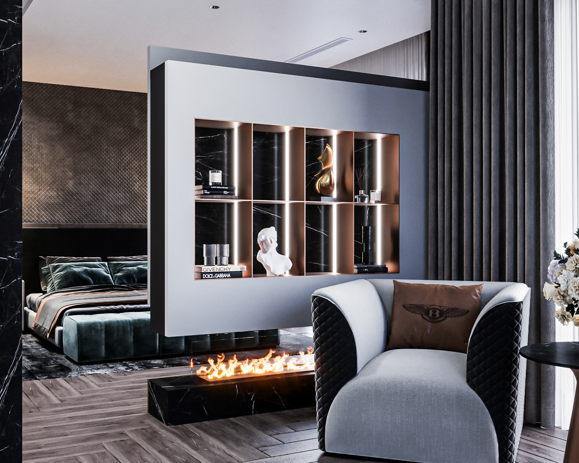 单人间室内设计丨RomaniaGalati丨Voicu Ionut-6