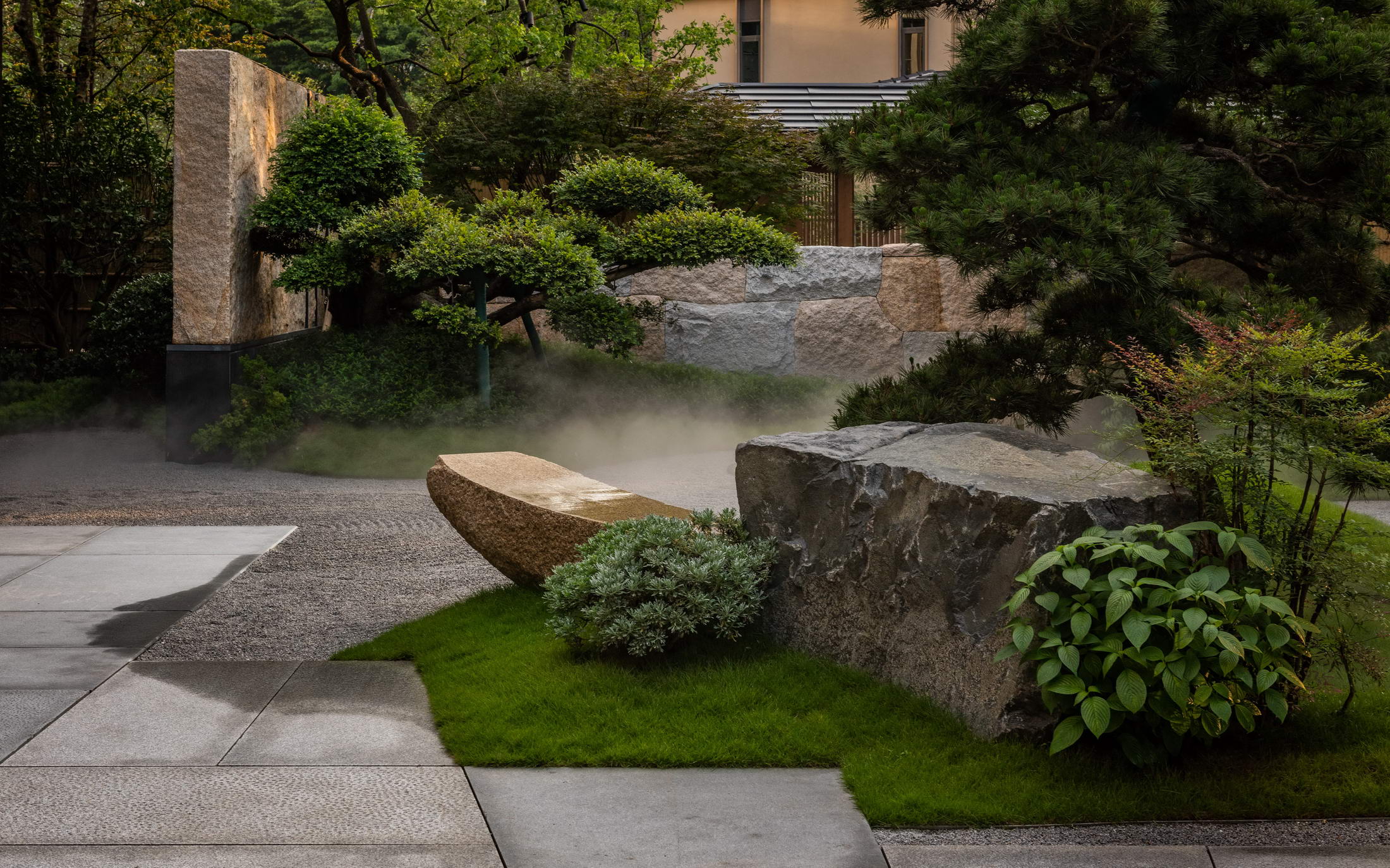 广州合景·臻颐府 | 山水禅意，云峰四谷的景观设计-38