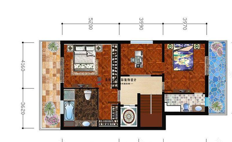 美式乡村风格的金玉澜湾空间设计-6