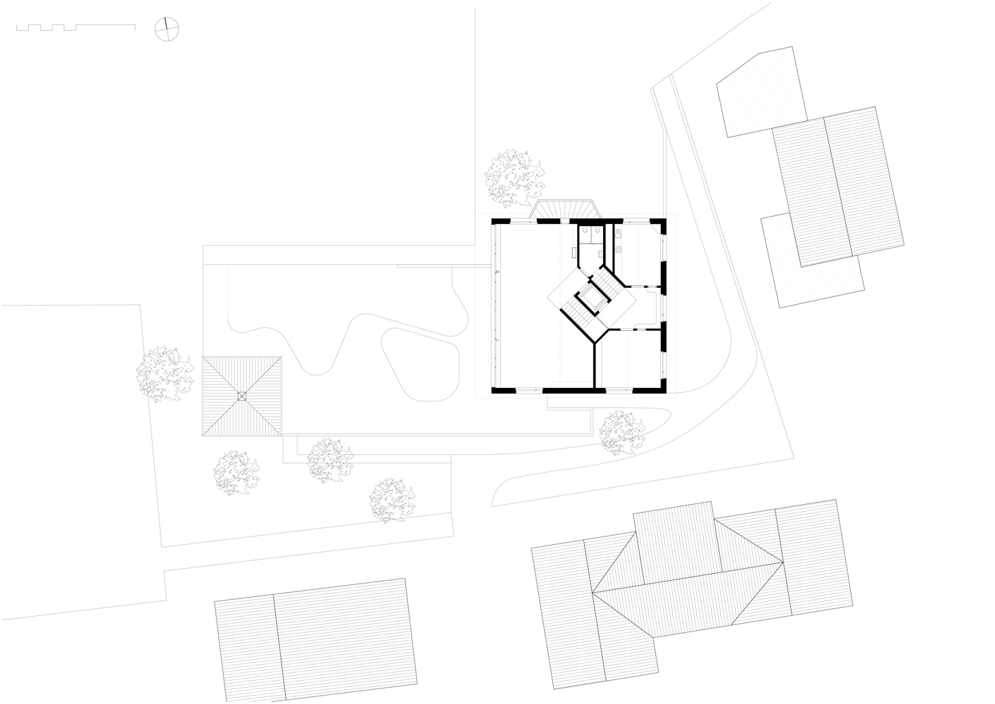 瑞士 Zihlschlacht 幼儿园 · 螺旋木构魅力-58