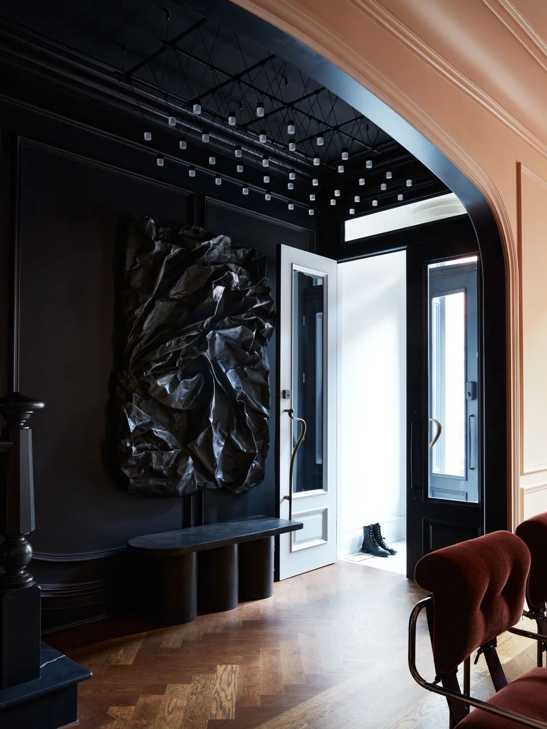 黑暗与暴风雨褐砂石丨美国新泽西丨水晶辛克莱设计-9