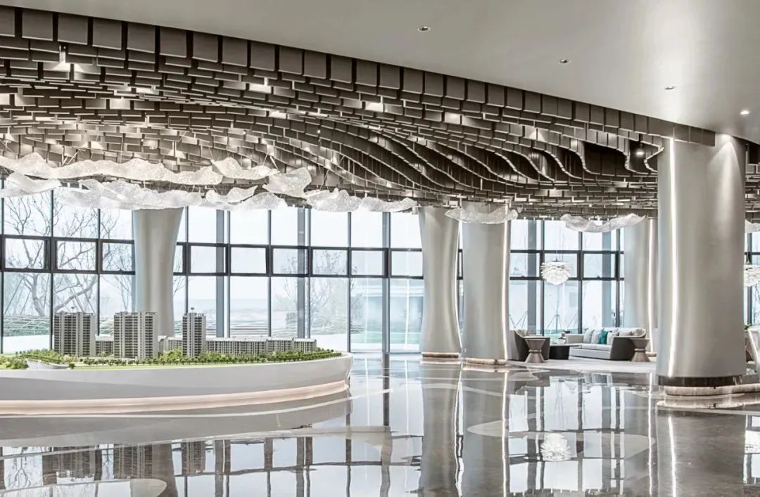 融创南昌·玖玺台销售中心 | 现代简约中的艺术与自然共生-48