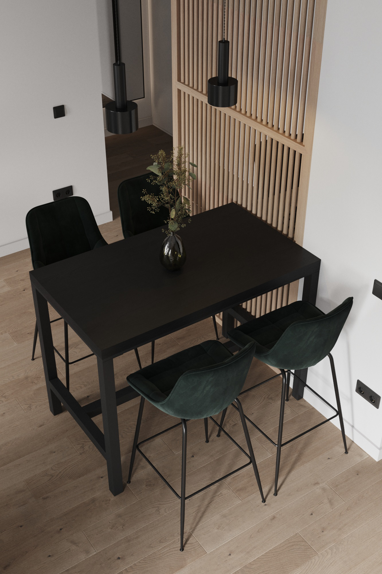Minimalism apartment - 3D visualization-15