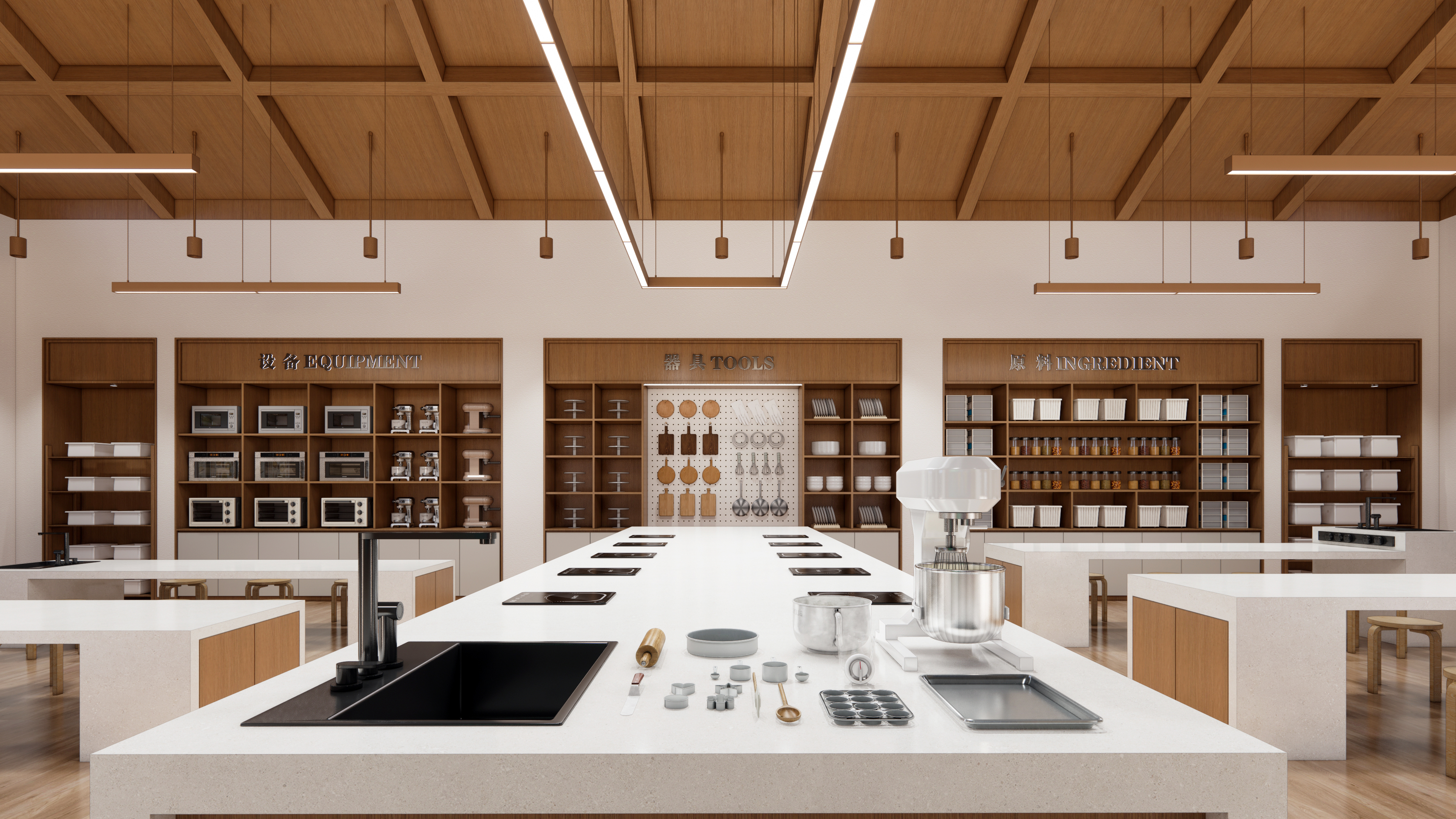 咖啡店 / 亲子空间·咖啡&烘焙工坊空间设计-16