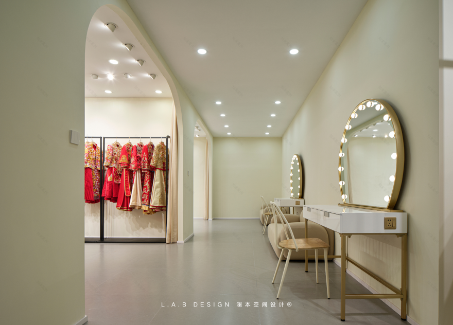 白月婚纱试衣空间设计丨中国南京丨L.A.B DESIGN(澜本)-53