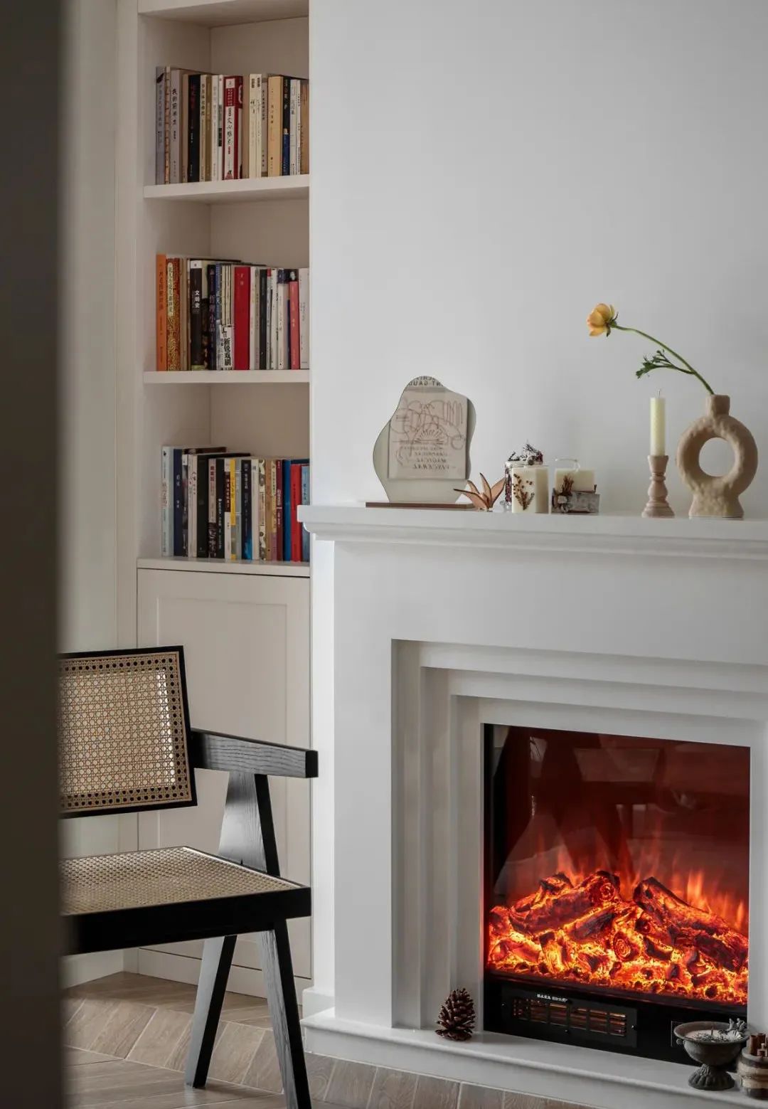 柔美复古风,79m²小两室婚房的精致设计-28