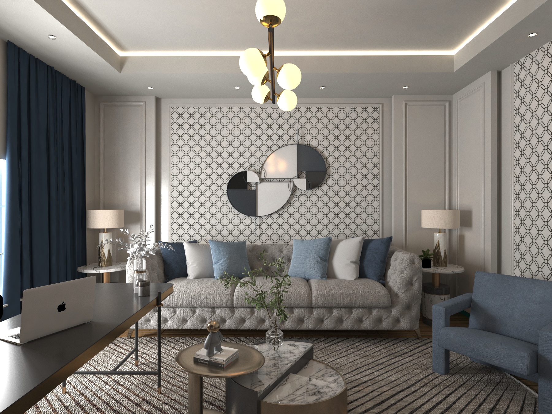 灰调书房设计-5