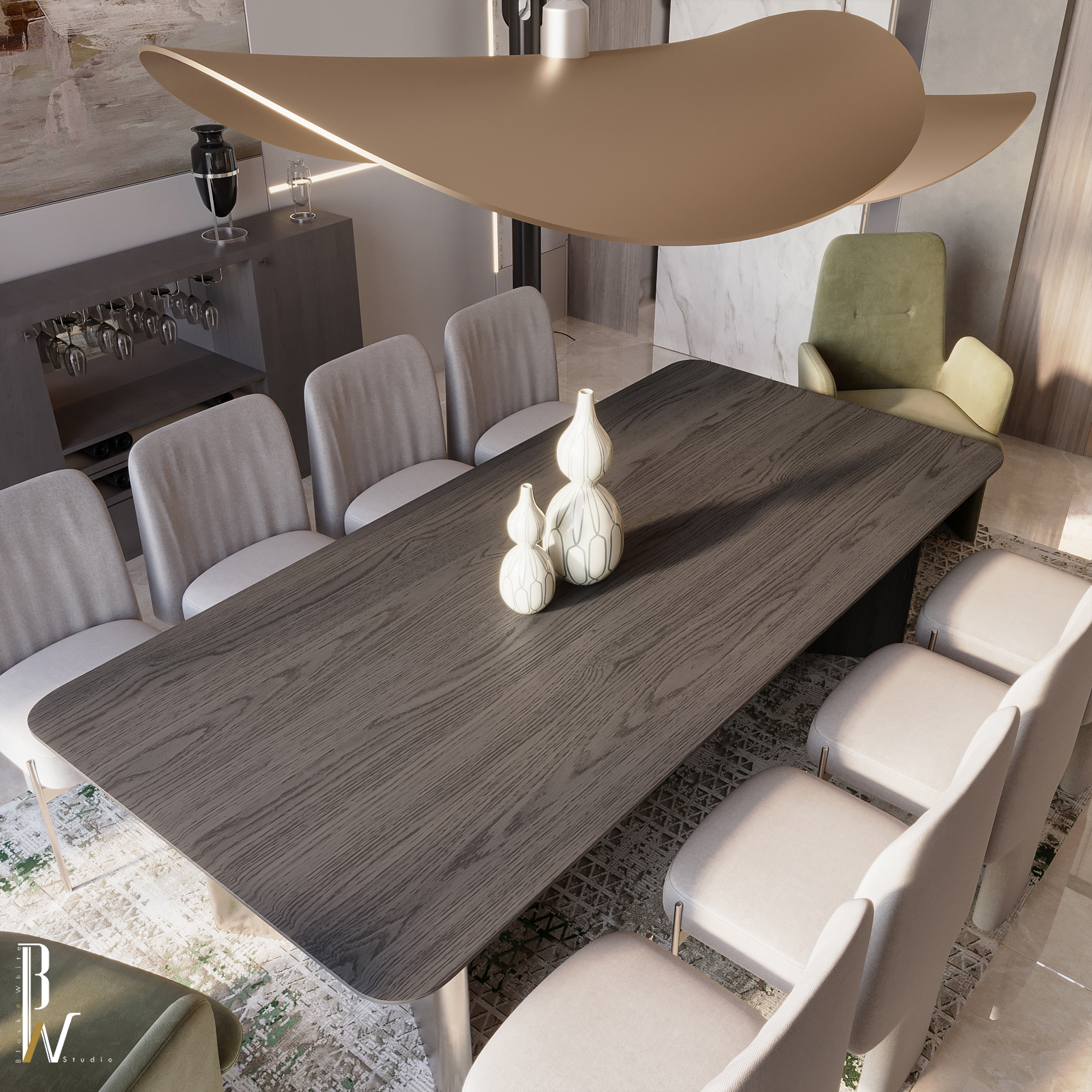 现代餐饮 / 现代用餐丨阿联酋丨Black N White-20