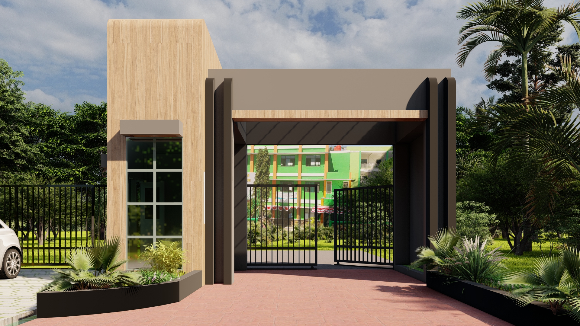 Welcome Gate design ideas located in SD As-Salam Malang-5