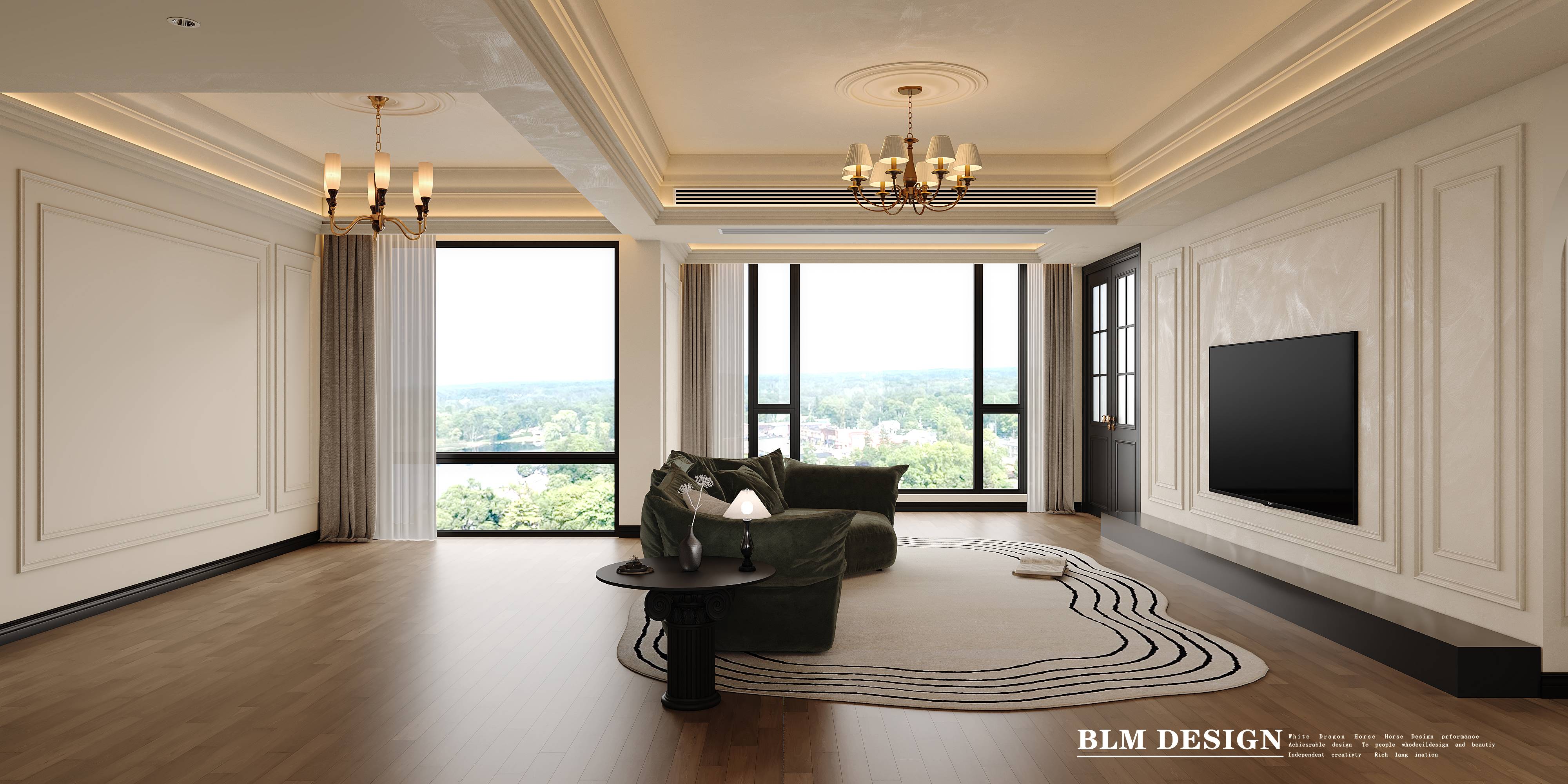 法式中古  白龙马效果图项目-8