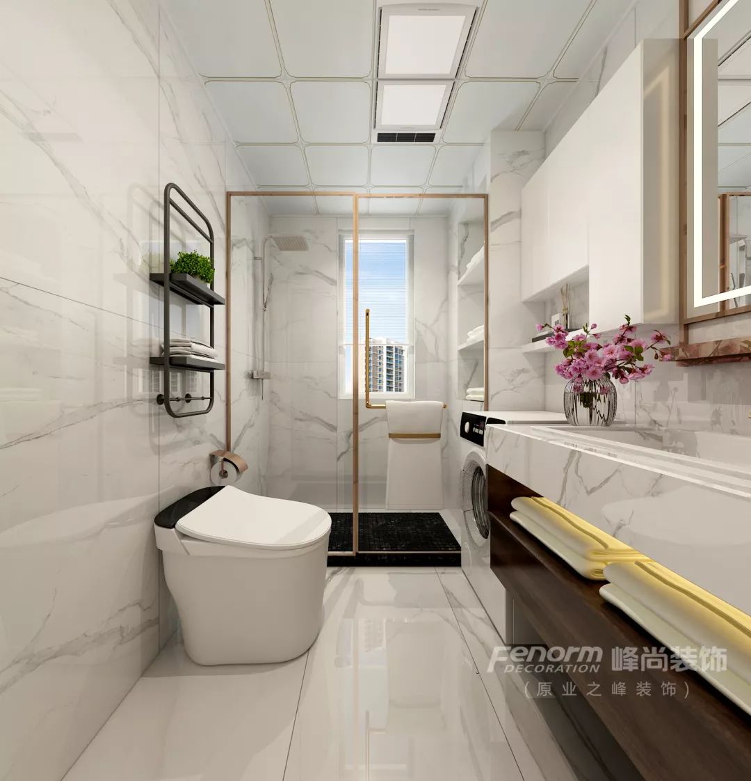 84㎡旧房翻新变 120㎡现代风,峰尚装饰王中英案例赏析-55