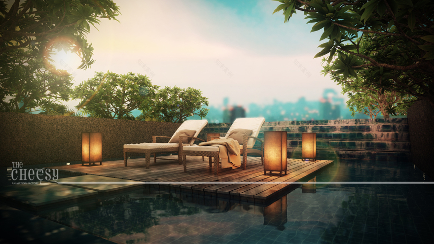 三维渲染呈现的住宅与工业空间艺术-3