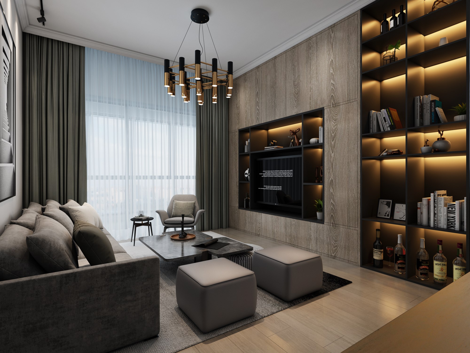 简约自然,质感空间·台式风格家居设计案例-4