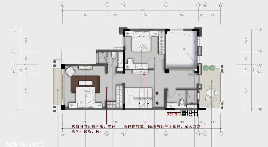 半山御景别墅 S16 美式客厅设计展示-8