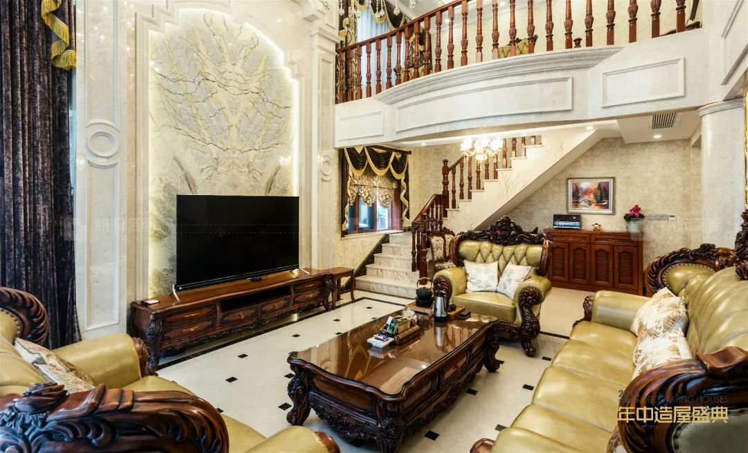 200 平米欧式古典跃层,打造城市中心的别墅体验-39