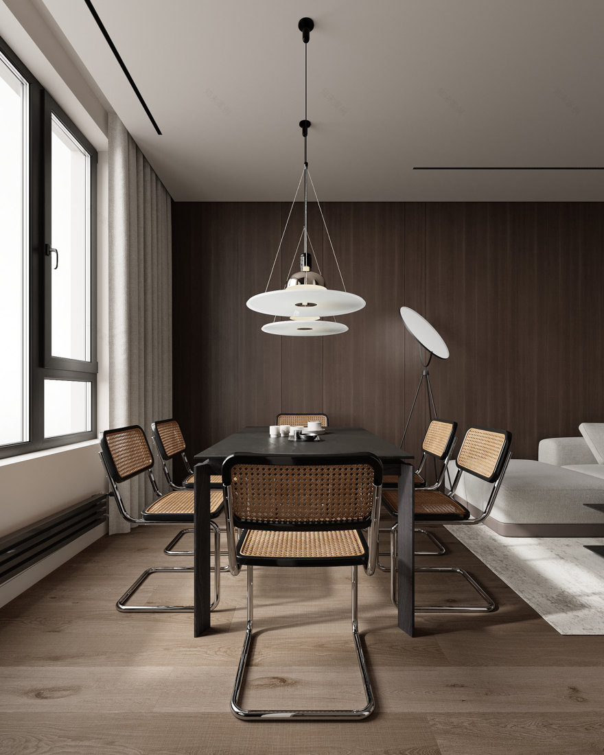 胡桃木灰调空间-11