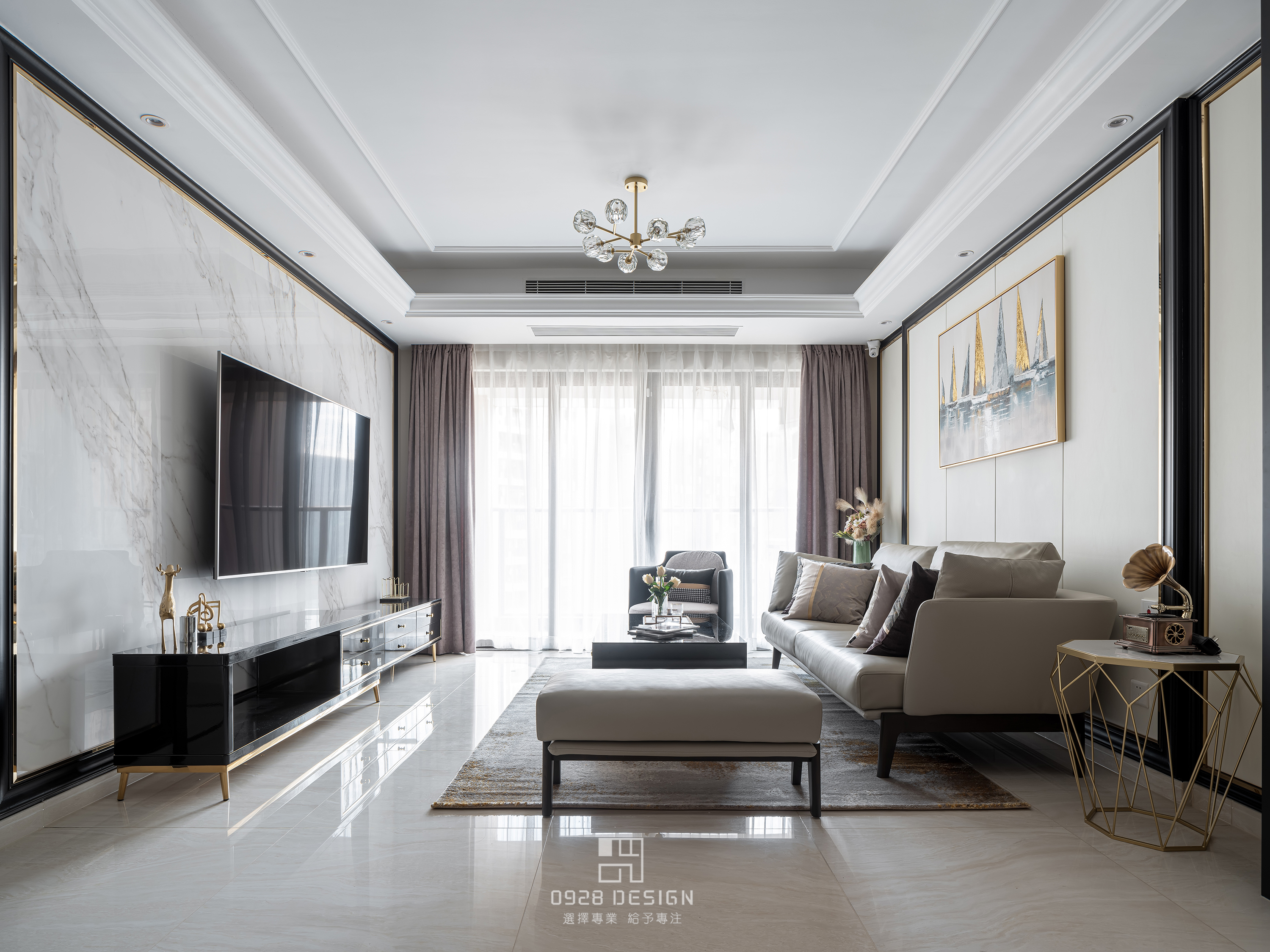 玖龙玺花园的后现代混搭家居设计-12