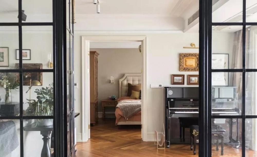 上海本墨设计丨平层丨70W打造218㎡超优雅美式乡村风大宅-72