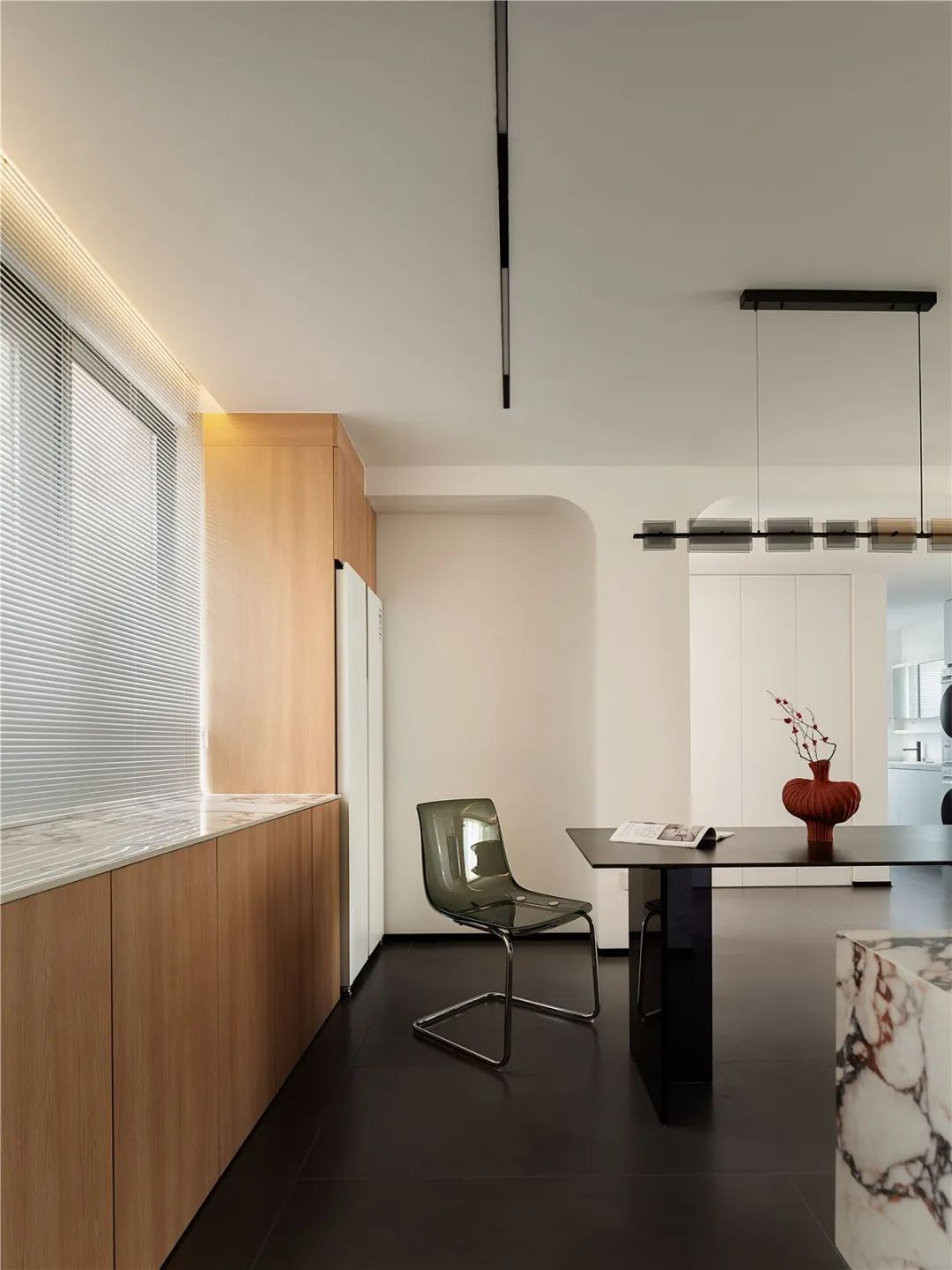 120㎡现代空间,舒适独居的收纳与色彩艺术丨中国滁州丨山舍建筑设计-19