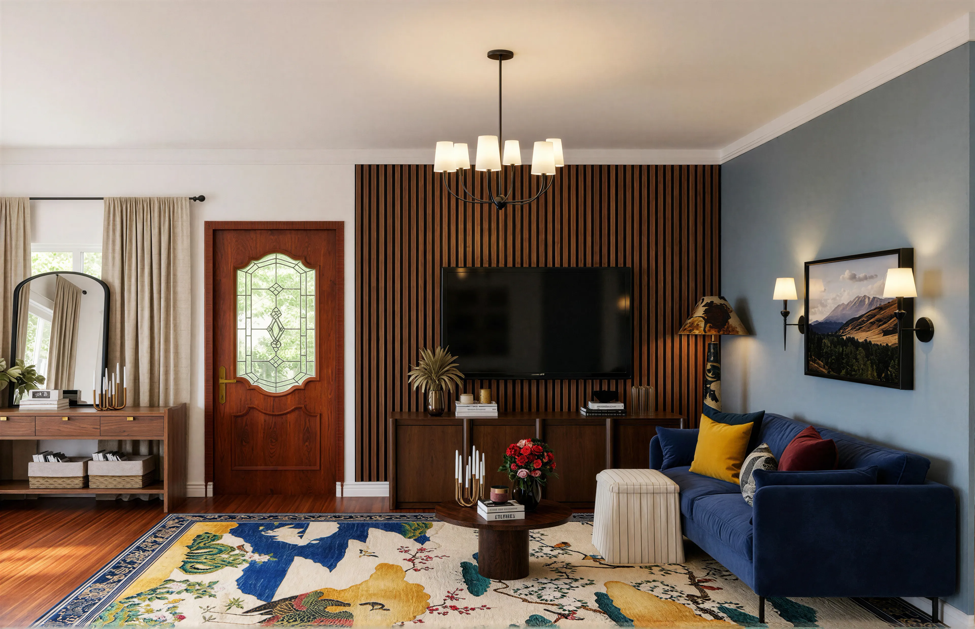 Transitional Living Room Design | Zaren Studio-2