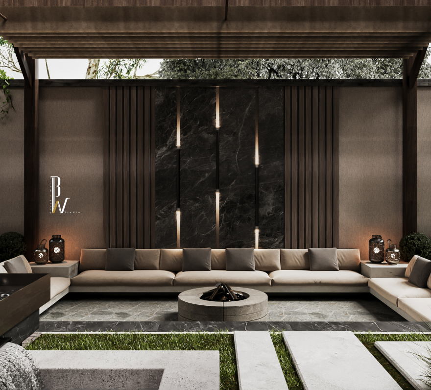 别墅景观丨阿曼丨Black N White-6