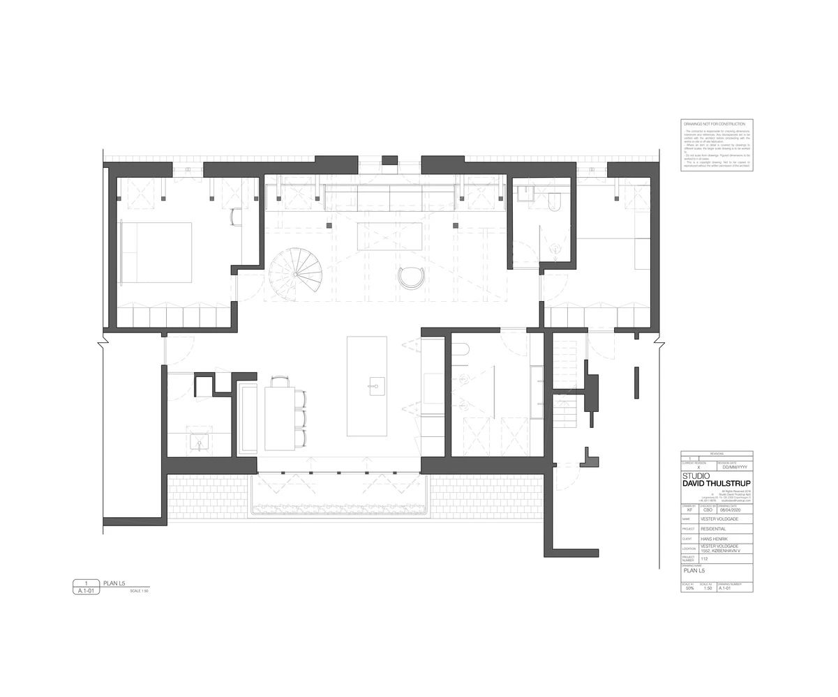 带阁楼的公寓设计丨丹麦哥本哈根丨Studio David Thulstrup-31