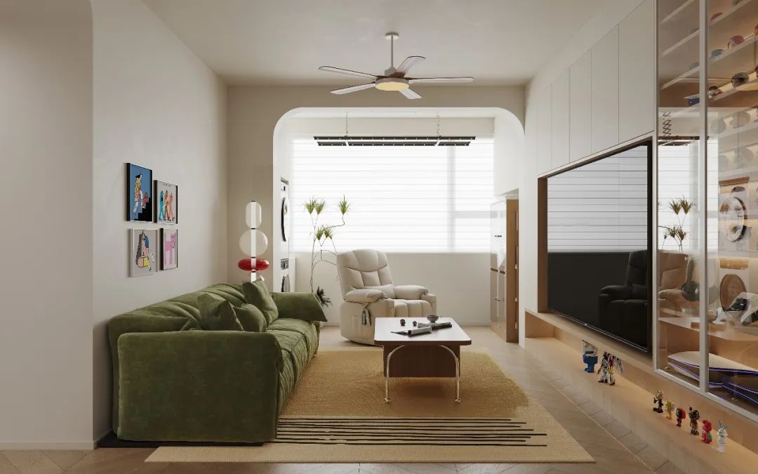 深圳如愿空间设计丨福田 · 益田村74㎡，每一寸空间都讲述着生活的故事-4