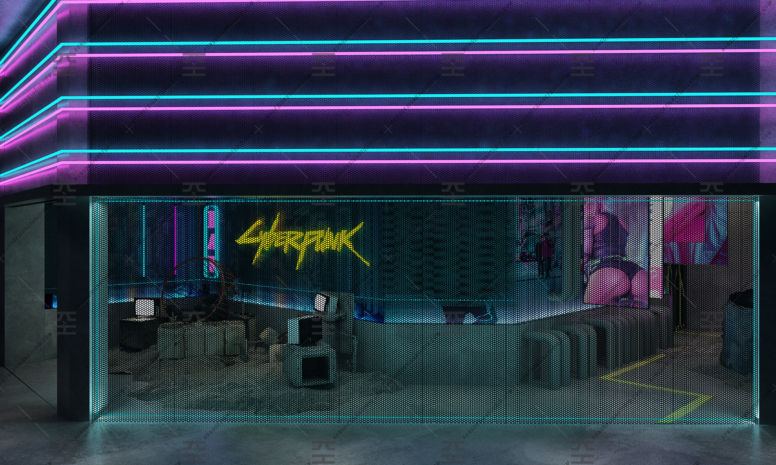 19/ Cyberpunk Bar Concept-0