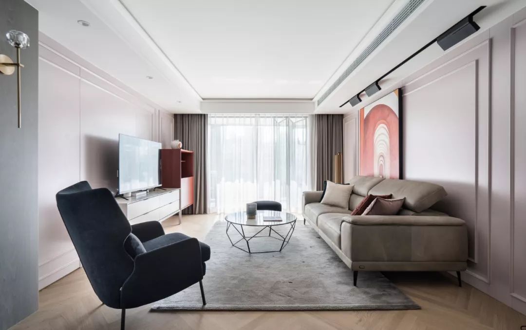 上海 140㎡弧形元素糖果配色家,乐活设计之典范-64