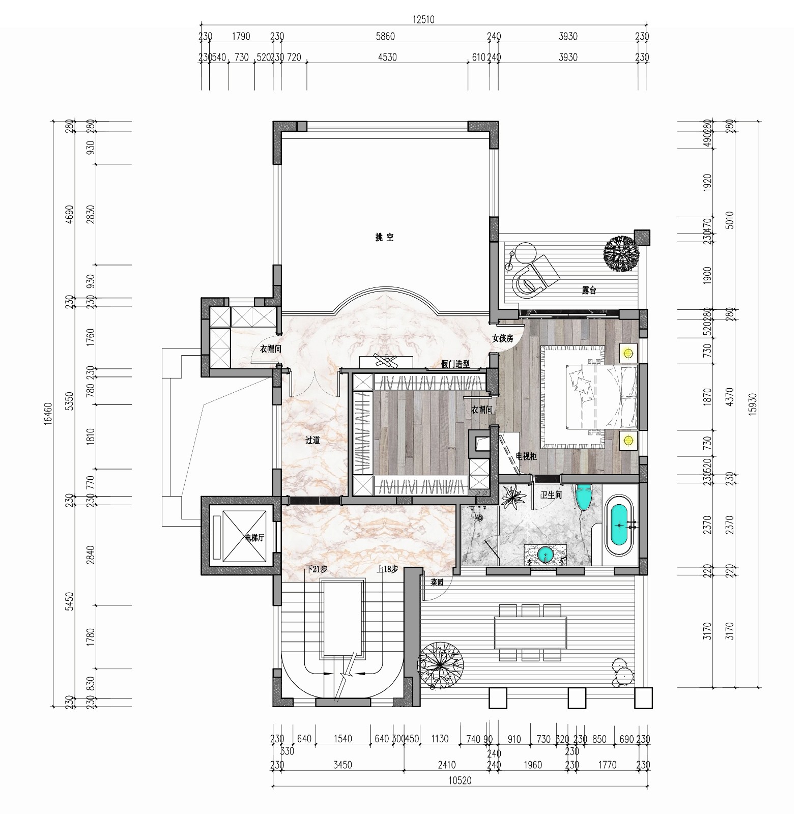 融合之美 | 重庆新江与城天矩别墅设计-42