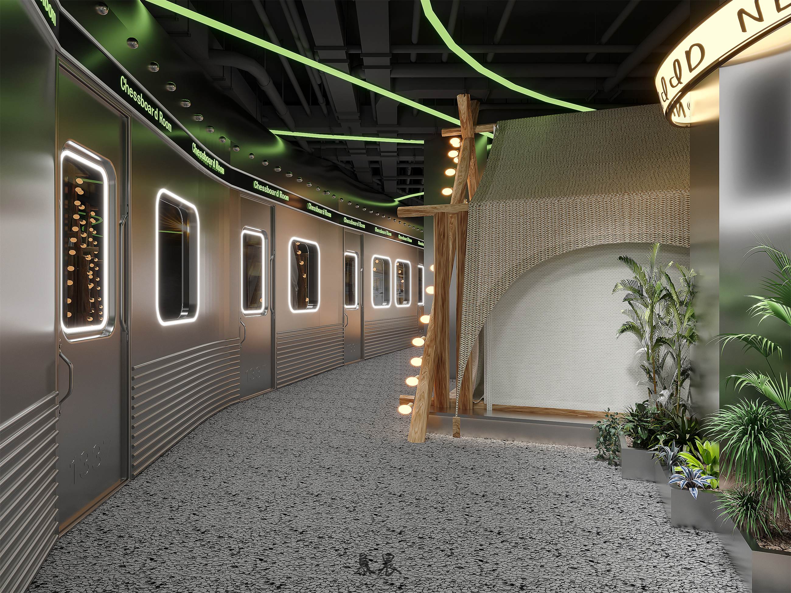 露营风棋牌室||主打一个惬意-6