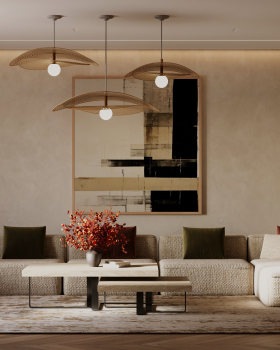 Living room & kitchenette