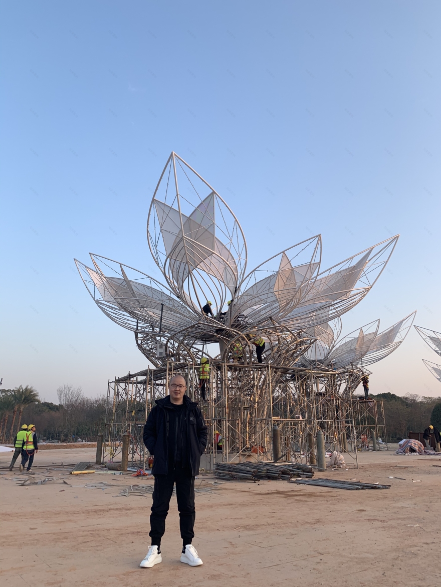 公共艺术-《橙彩凝香》-1