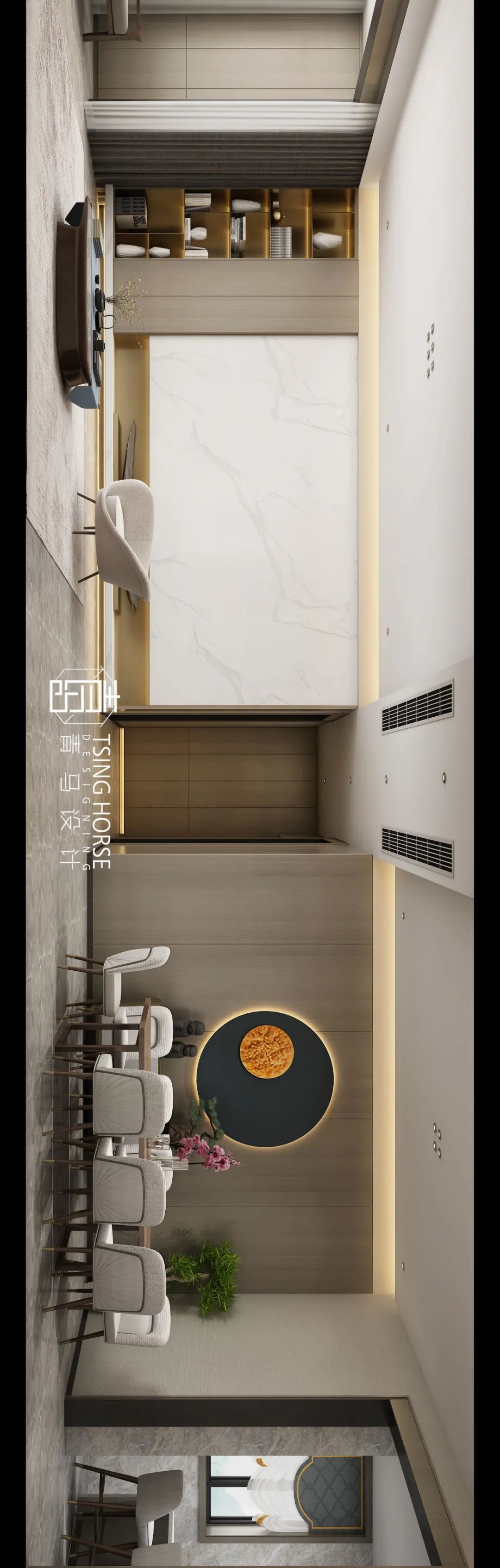 现代禅意，演绎生活格调——海珀香庭 246㎡大平层设计-46