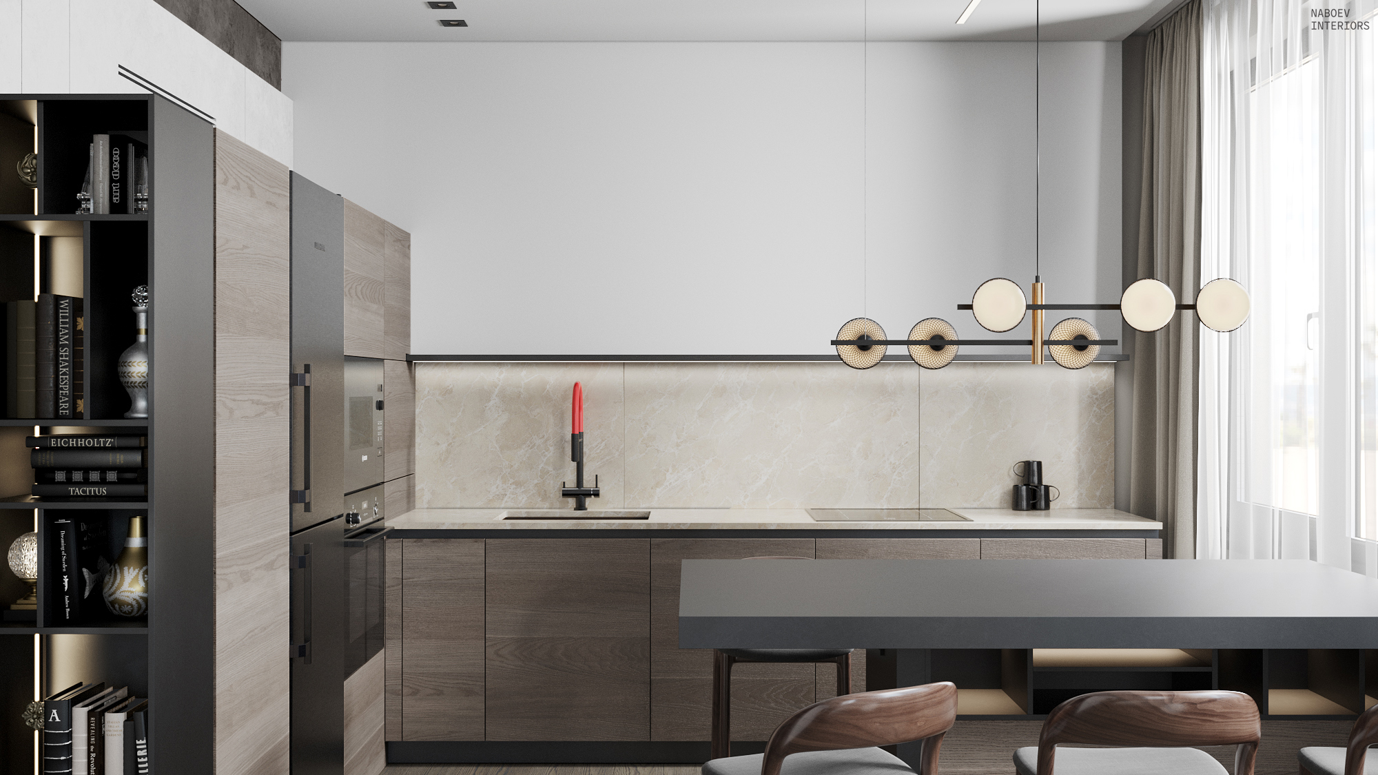 ЖК «Румянцевопарк» 公寓室内设计丨Набоев Д.А.-12