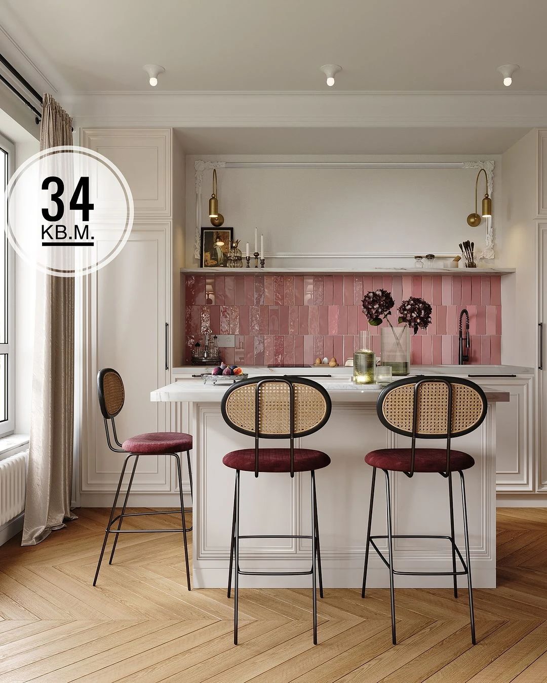 34㎡巴黎风格小宅设计-0