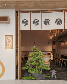 南京鳗家餐厅 | 水曲柳木纹打造静谧空间