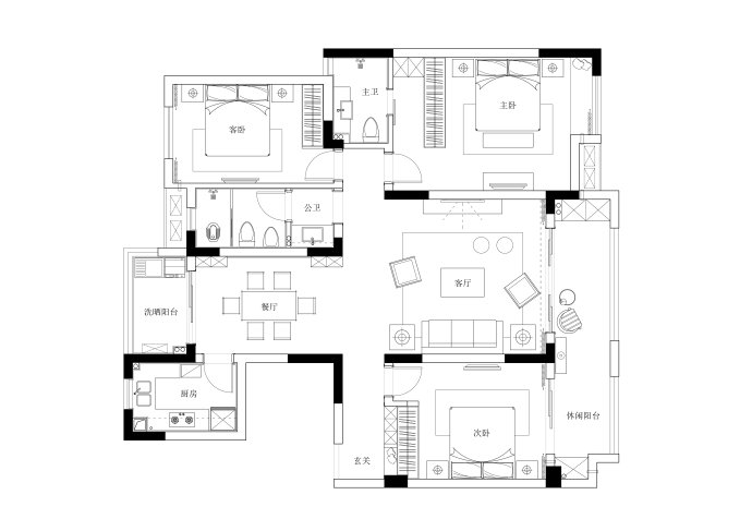 李佳眉设计 | 南昌 140㎡北欧风格住宅，温馨有爱生活空间-33